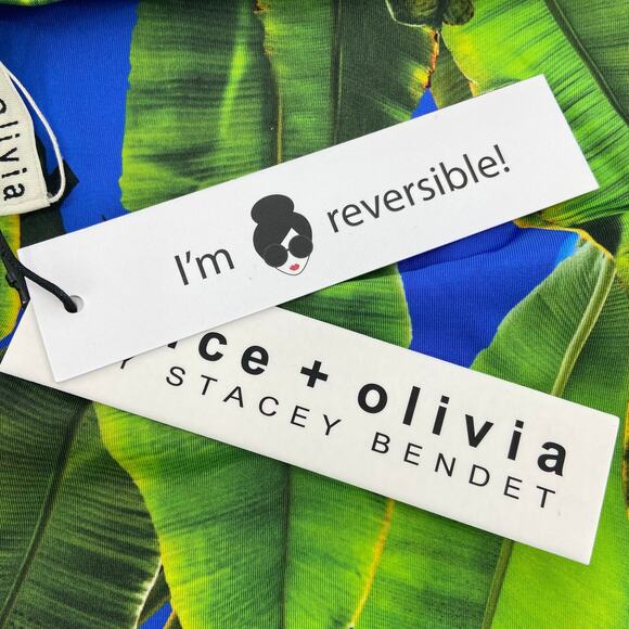 Alice And Olivia Remy Scoop Neck Reversible Swimsuit M - Picture 3 of 15